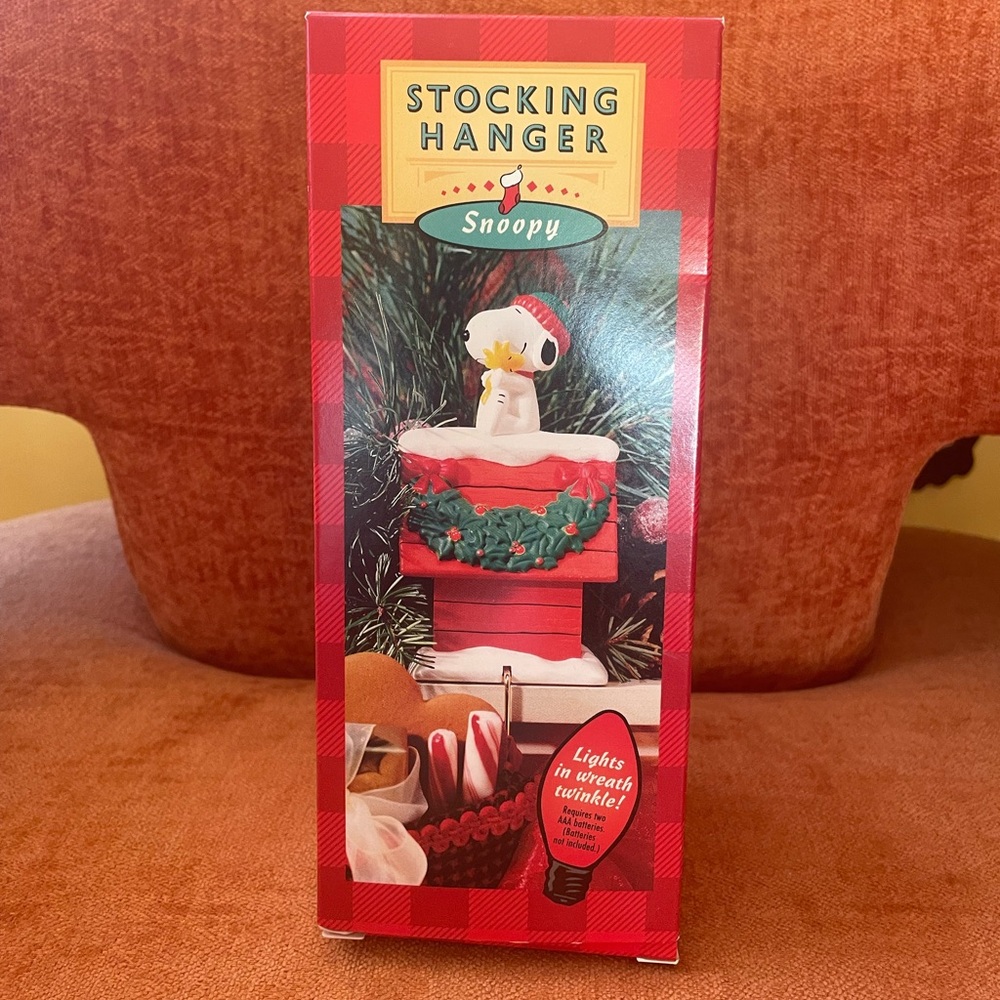 Vintage Peanuts Snoopy Stocking Hanger